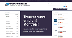 Desktop Screenshot of emplois-montreal.ca