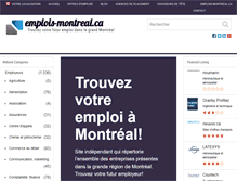 Tablet Screenshot of emplois-montreal.ca